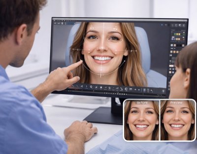 consultation and smile analysis