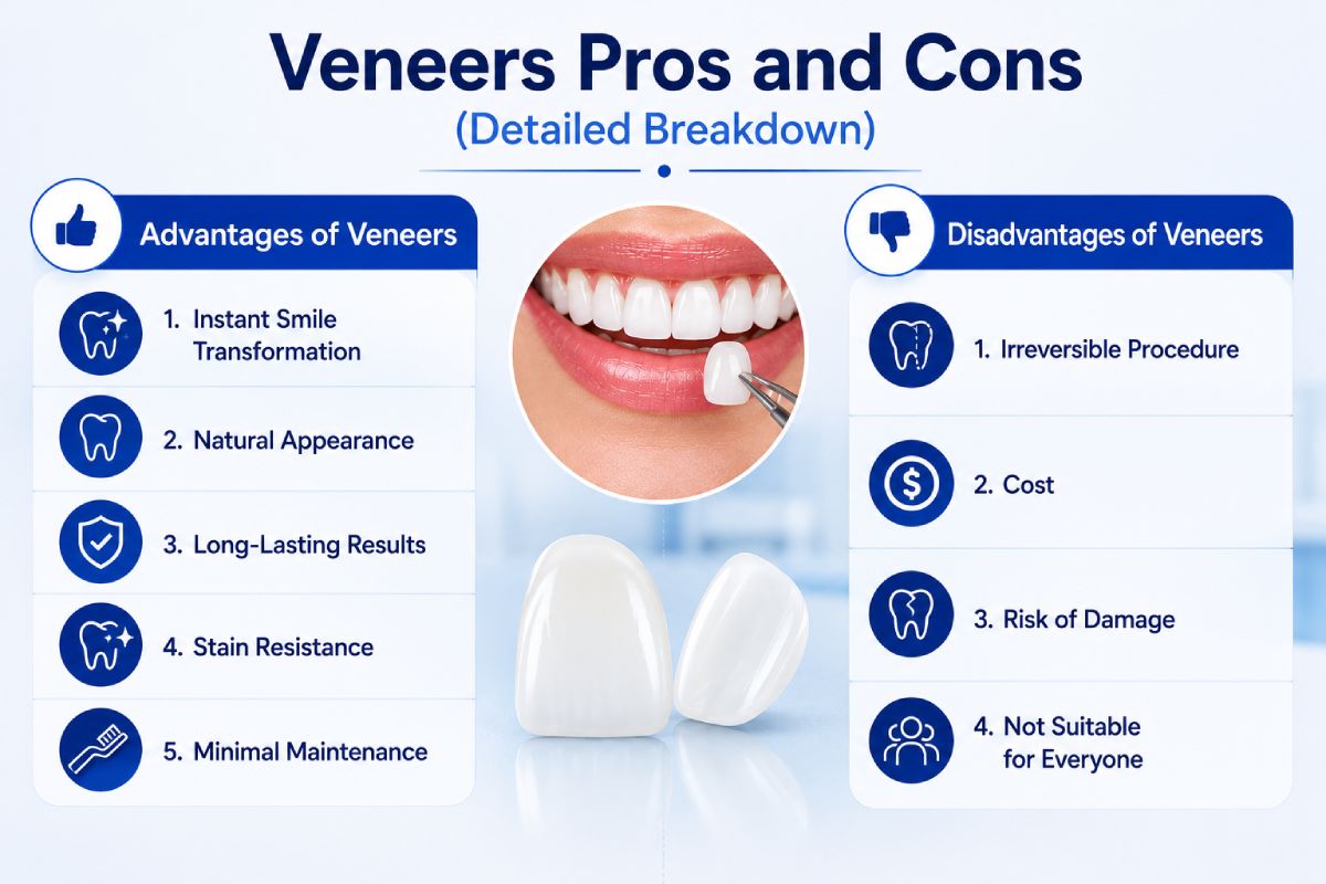 veneers pros and cons