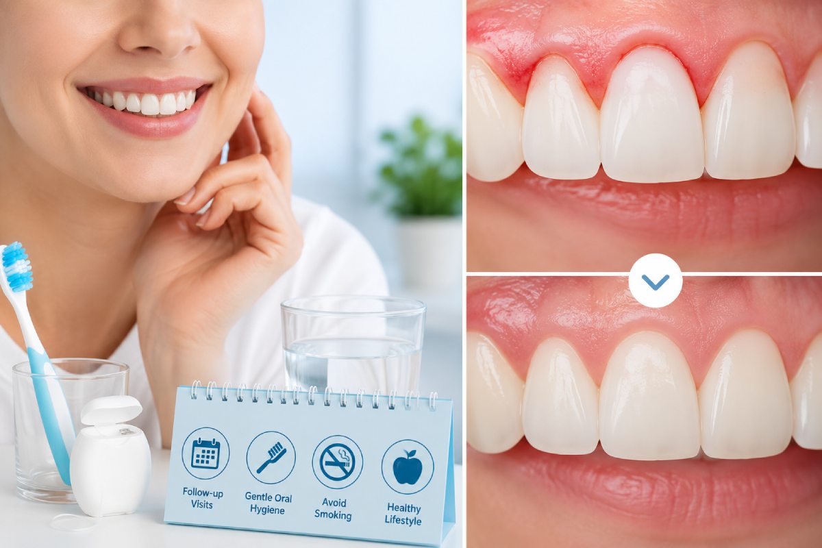 after gum laser treatment