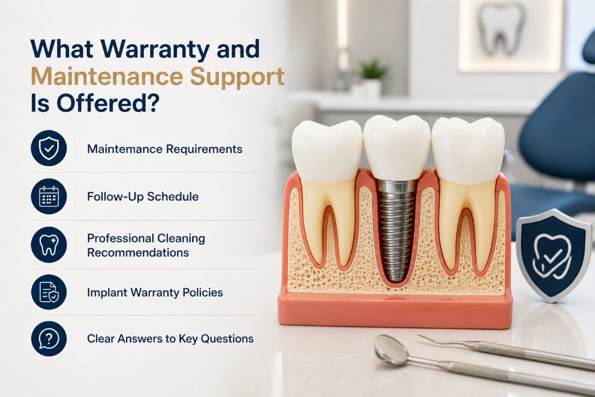How to Choose the Right Dental Implant Clinic in Dubai: 12 Questions Every Patient Should Ask 2 warranty and support for dental implant