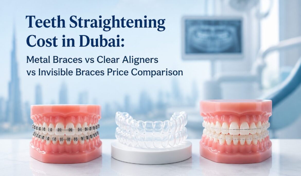 Teeth Straightening Cost in Dubai: Metal Braces vs Clear Aligners vs Invisible Braces Price Comparison